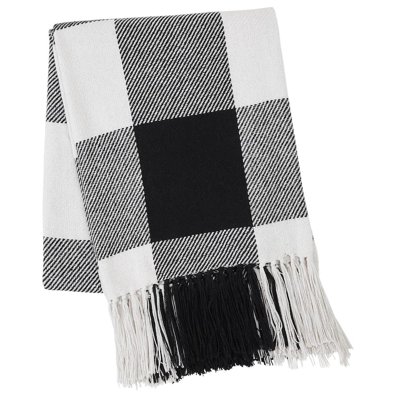Annie Buffalo Check Woven Throw 50x60