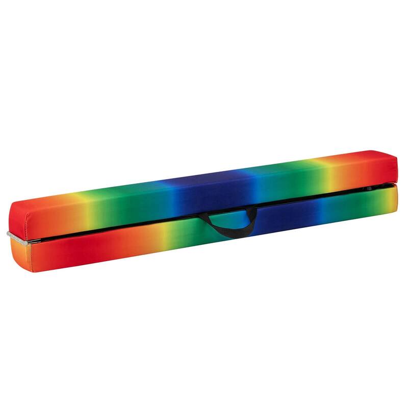 Folding Balance Beam Portable Foam Gymnastic Beam - Rainbow