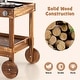 preview thumbnail 8 of 8, Costway Kids Wooden Mud Play Kitchen Cart with Sink, 4 Stoves & - See Details