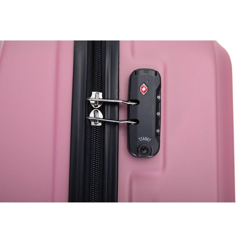High Quality 3 Piece Hard-Shell Luggage Sets, ABS Lightweight Suitcase with Telescoping Handles and Spinner Wheels & TSA Lock