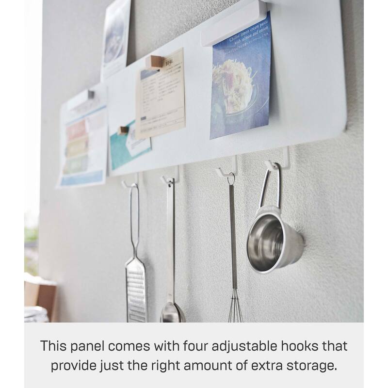 Yamazaki Home Wall-Mounted Magnet Board, Steel, Holds 4.4 lbs - L 0.6 x W 27.6 x H 5.9 inches