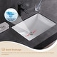 preview thumbnail 11 of 10, CB HOME 20'' x 14'' Undermount Bathroom Vanity Sink, Rectangle White Ceramic Bathroom Sink-(20-5/8''x14-1/2''x8-1/4'')