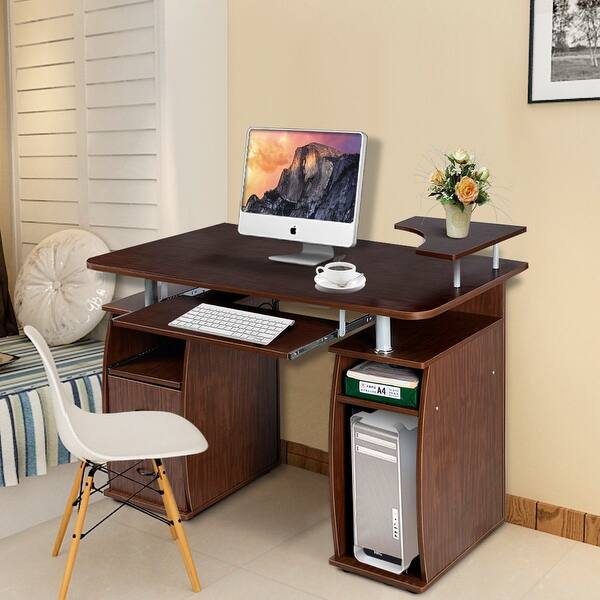 Shop Costway Computer Pc Desk Work Station Office Home