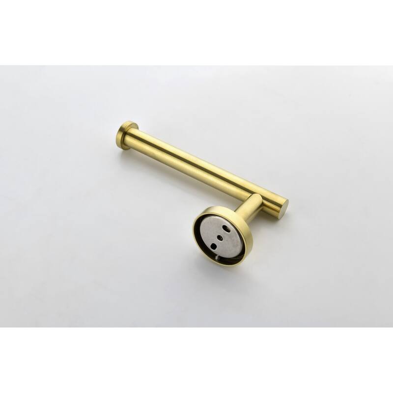 9 Piece Stainless Steel Bathroom Towel Rack Set Wall Mount - Brushed Gold
