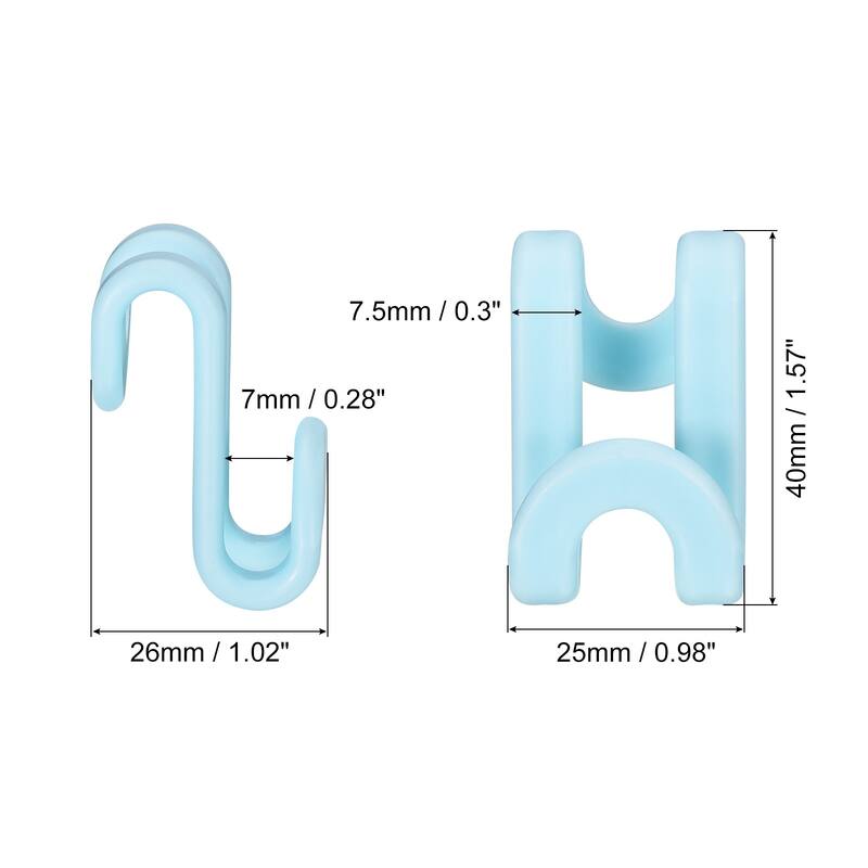 Clothes Hanger Connector Hooks, 30Pcs - ABS Hanger Extender Hooks