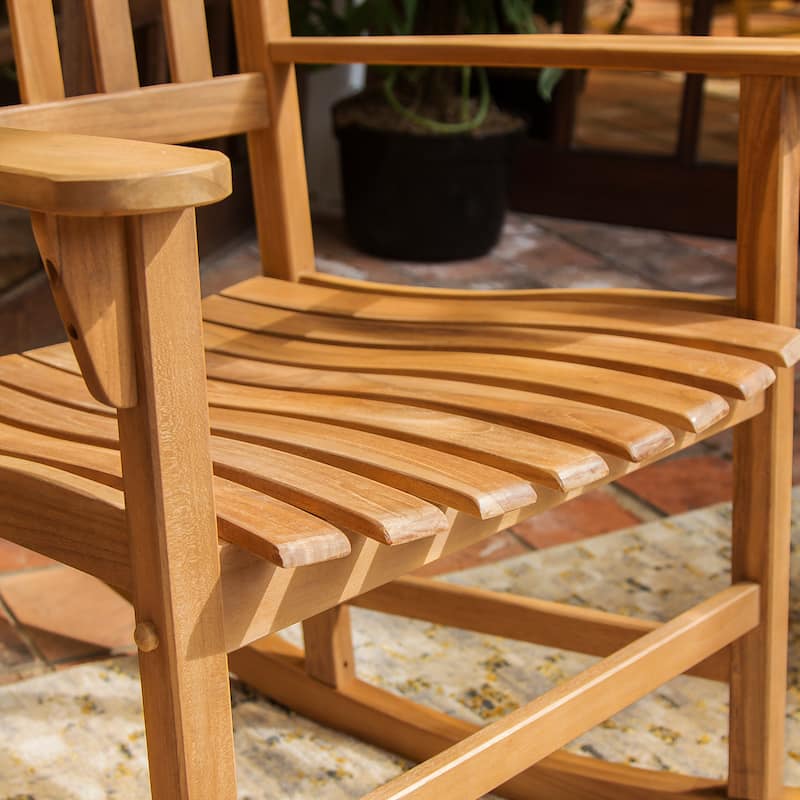 Cambridge Casual Alston 2-piece Teak Outdoor Rocking Chair