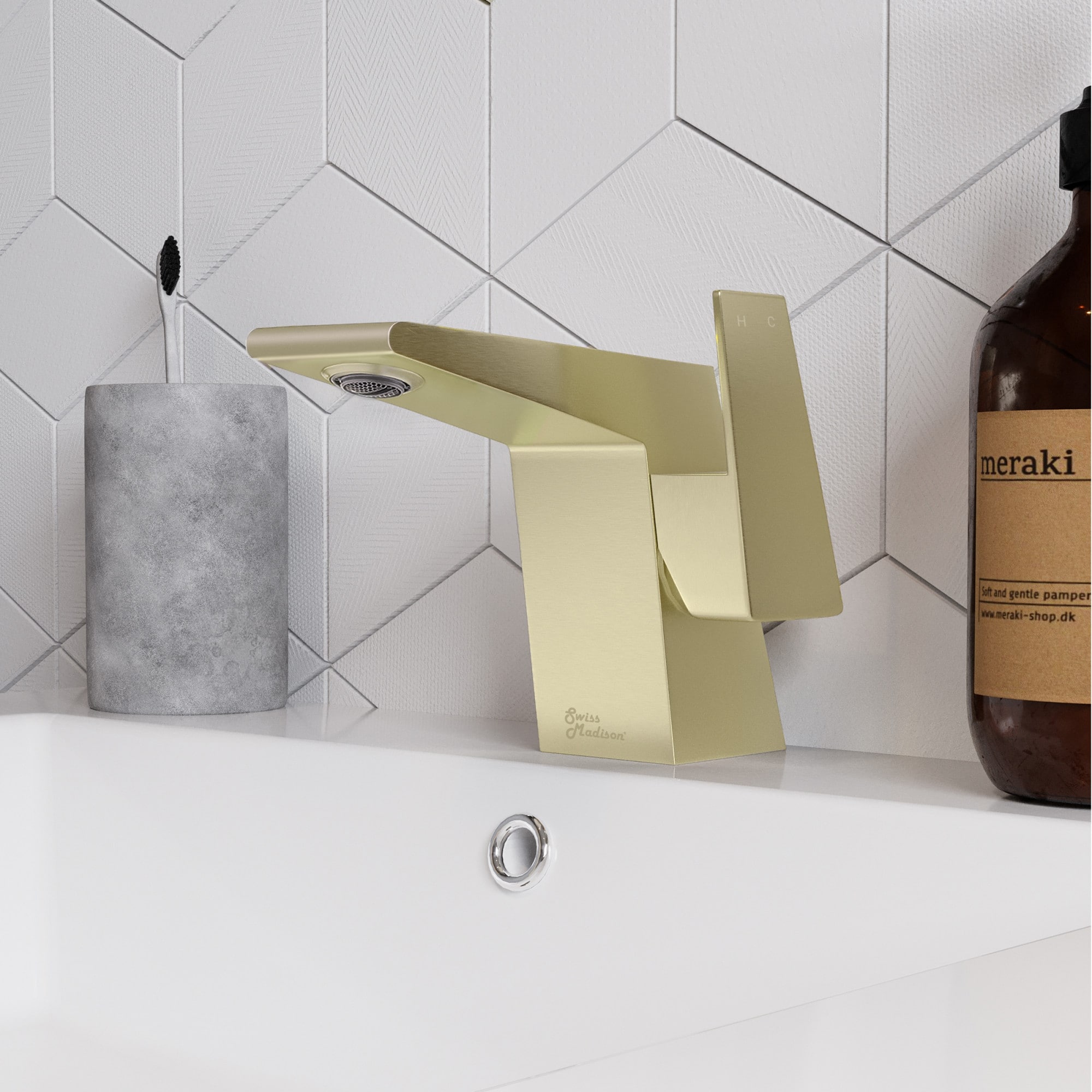 Swiss Madison SM-BF30 Carre 1.2 GPM Single Hole Bathroom Faucet