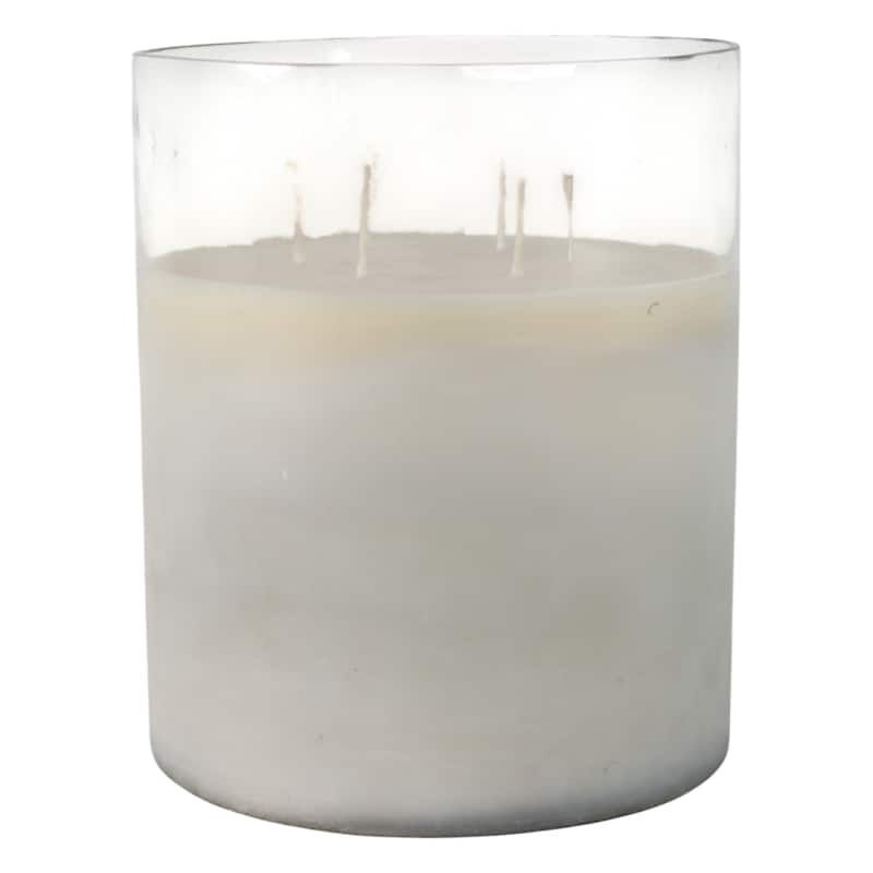 Indoor Candle Glass Wax Modern Decorative Accent Candle Sleek Design