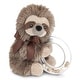 preview thumbnail 1 of 4, Bearington Baby Lil' Speedy Sloth 5.5" Shaker Ring Rattle