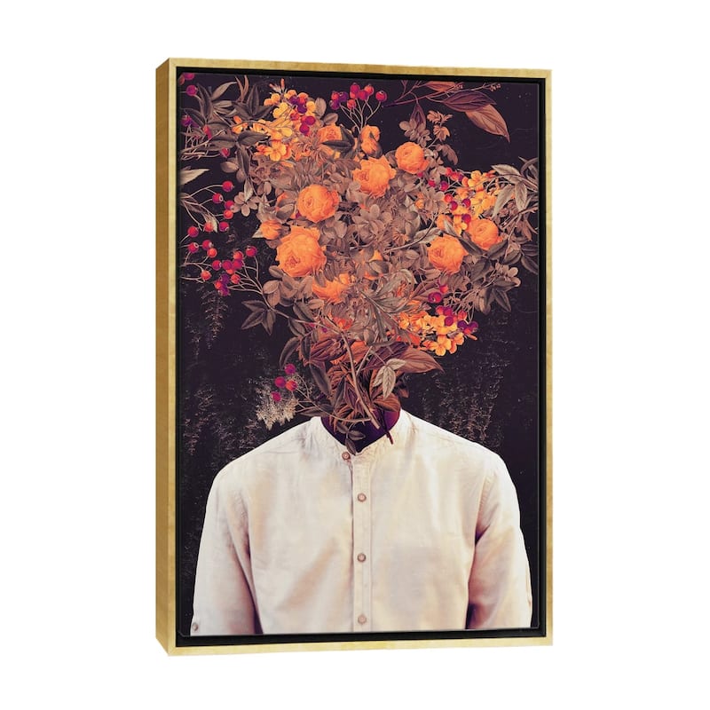 iCanvas "Bloom" by Frank Moth Framed Canvas Print - Gold - 40x26
