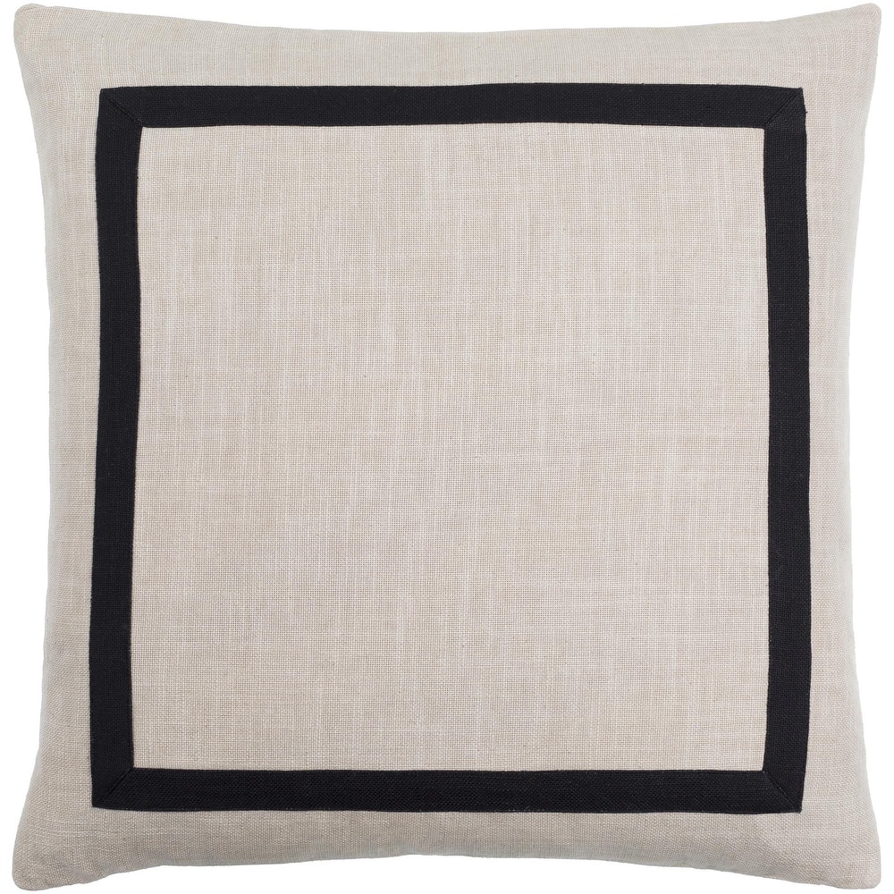 Shaina Farmhouse Border Accent Pillow