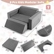 preview thumbnail 6 of 20, 8 Pieces Kids Modular Play Sofa with Detachable Cover for Playroom and Bedroom - 41.5" x 39.5" x 19" (L x W x H)
