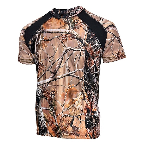 Mens Camo 100% Polyester Hunting Zone Shirt Short Sleeve HS2