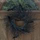 preview thumbnail 1 of 9, Haunted Hill Farm 15-In. Black Twig Battery-Operated Wreath with LED Lights and Flying Bats for Halloween Door