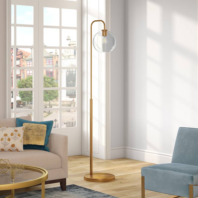 Harrison Arc Floor Lamp - Brass