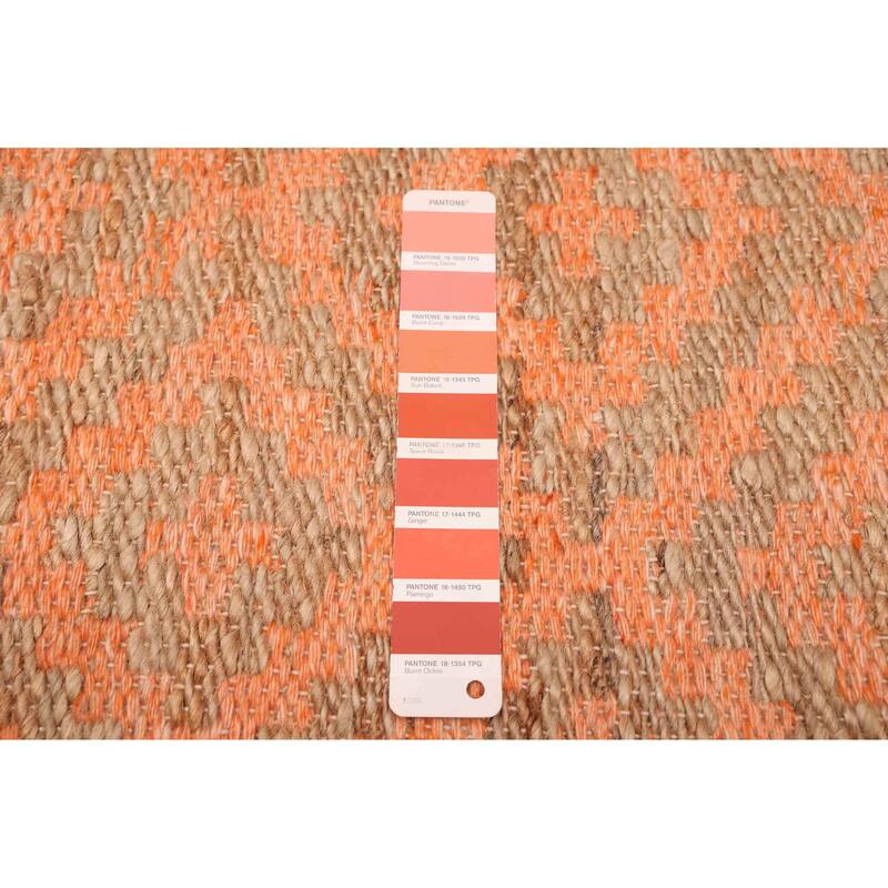 ECARPETGALLERY Flat-Weave Palas Denizli Coral Kilim - 5'3 x 7'4