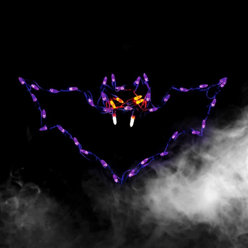 LED Lighted Vlad Bat Outdoor Halloween Decoration - 23"