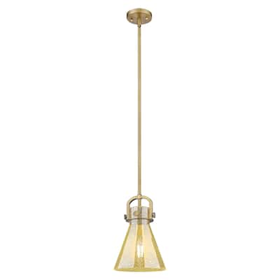 Innovations Lighting Downtown Urban - Newton Cone - 1 Light 8" Stem Hung Arched-Frame Mini Pendant