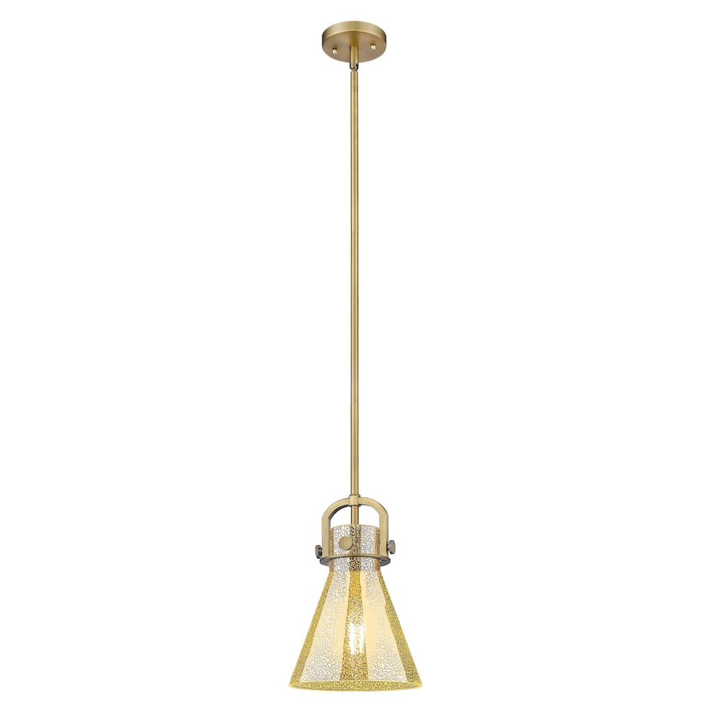 Innovations Lighting Downtown Urban - Newton Cone - 1 Light 8" Stem Hung Arched-Frame Mini Pendant