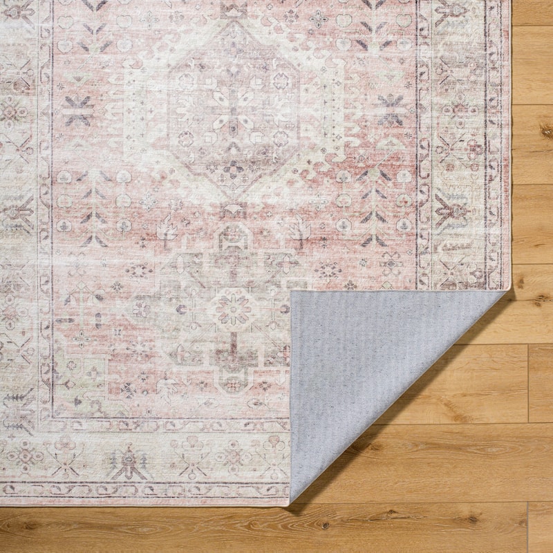 Livabliss Traditional Lavable Medallion Washable Area Rug
