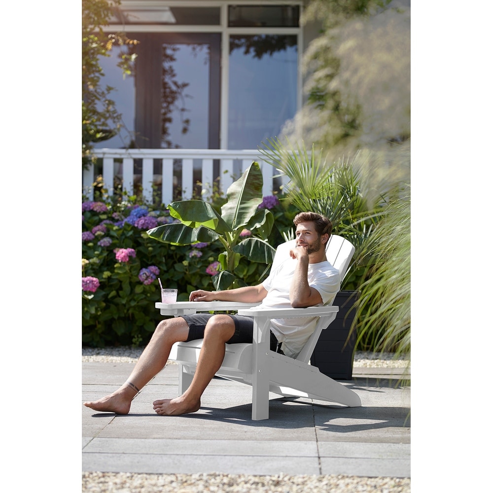 Keter adirondack chair with cup holder discount
