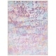 preview thumbnail 5 of 13, SAFAVIEH Kids Playhouse Machine Washable Slip Resistant Rachida Rainbow Rug 4'4" x 6' - Purple/Light Blue