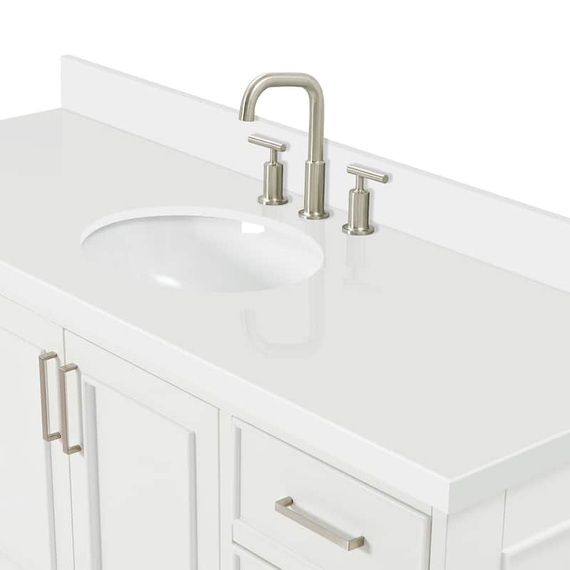 Ariel M061SWQOVO Stafford 61" Free Standing Single Basin Vanity Set