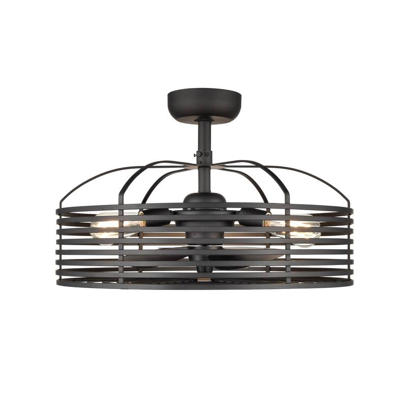 Millennium Lighting 3 Light Matte Black Ceiling Fan