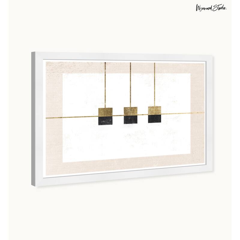 Wynwood Studio Balanced Field Framed Boho Minimalist Abstract Prints