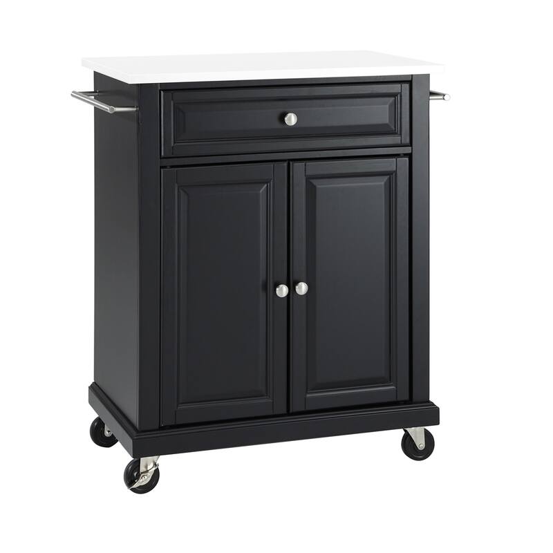 Kitchen Island Cart Mobile Kitchen Storage Island Granite Top Kitchen Cart with Shelves