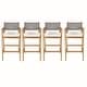 preview thumbnail 2 of 13, Christopher Knight Home - Malibu Outdoor Bar Stool Set Acacia Wood with Rope Back and Water-Resistant Cushions