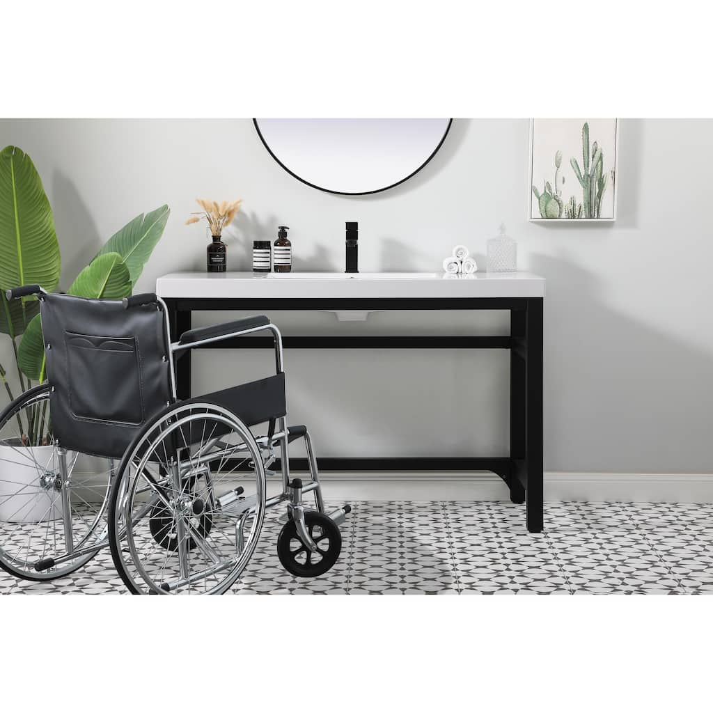 Luna 36 - 60 Inch ADA Compliant Single Bathroom Vanity