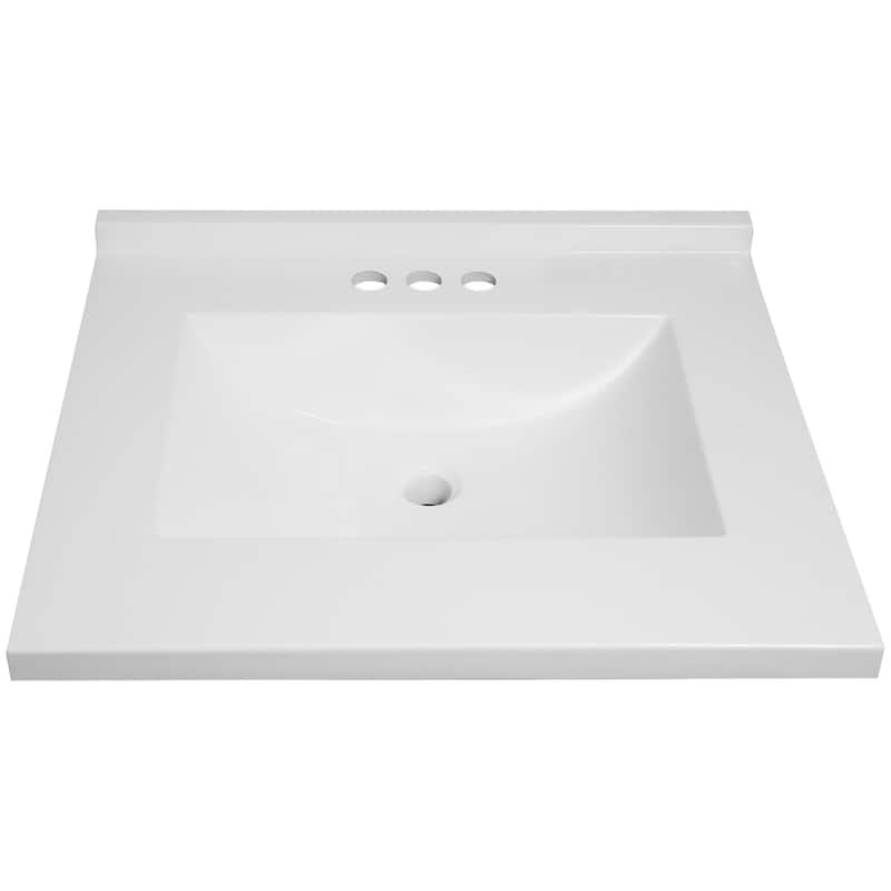 Design House 630210 Camilla 25" Cultured Marble Vanity Top with