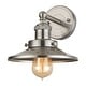 preview thumbnail 10 of 12, Atlas Lighting English Pub 1/2/3-Light Industrial Style Metal Bathroom Vanity Light 1-Light - Brushed Nickel