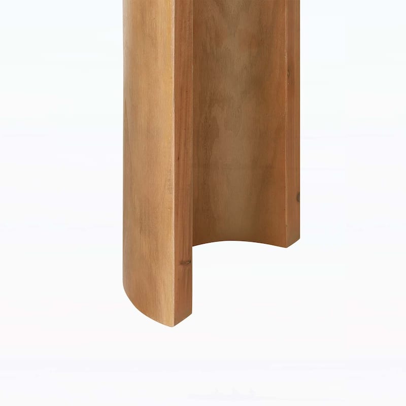 Elegant Console Table with Beaded Trim and Reversible Curved Legs,for Hallway, Living Room