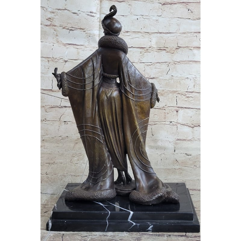 Handmade Fashion Dancer Actress Bronze Hot Cast Sulpture Statue Figurine