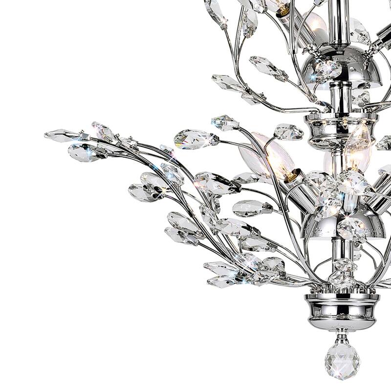 Ivy 9 Light Chandelier With Chrome Finish