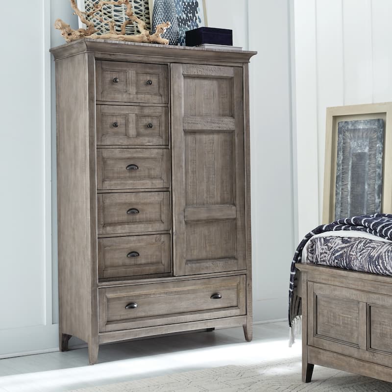 Magnussen Home Paxton Place Dovetail Grey Door Chest - 6-drawer