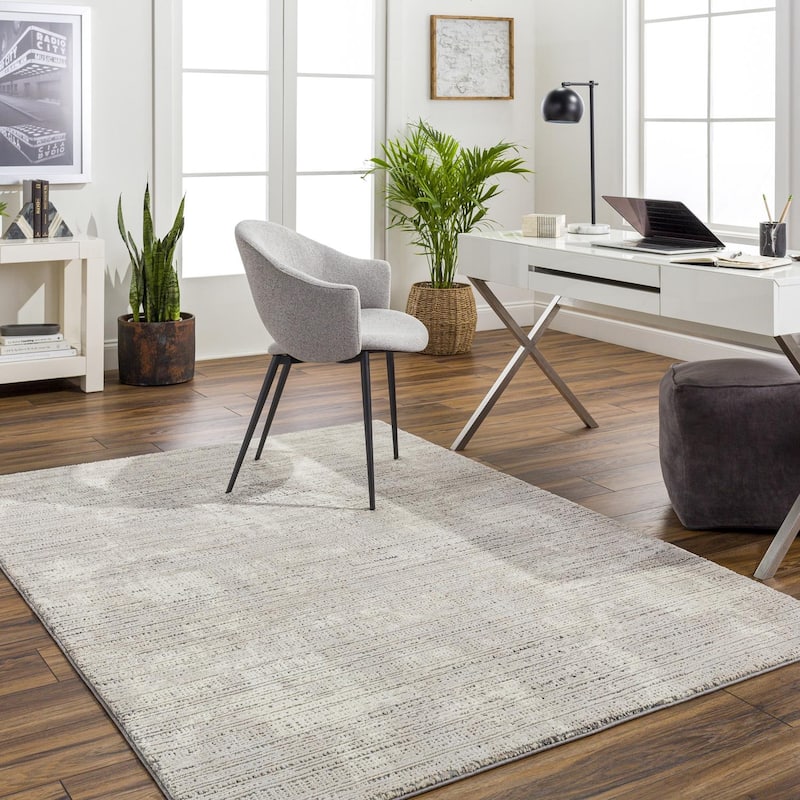 Livabliss Casual Alder Tribal Washable Area Rug - 8'11" x 12' - Taupe/Grey