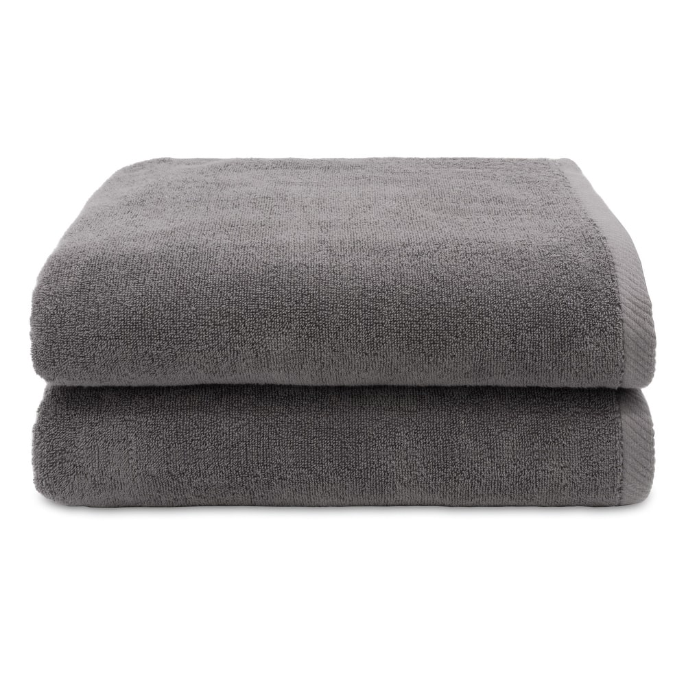 Authentic Hotel and Spa 100% Turkish Cotton Ediree Bath Towels - Set of 2