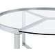 preview thumbnail 22 of 20, Delia 2-Piece Round Glass Top Nesting Coffee Table