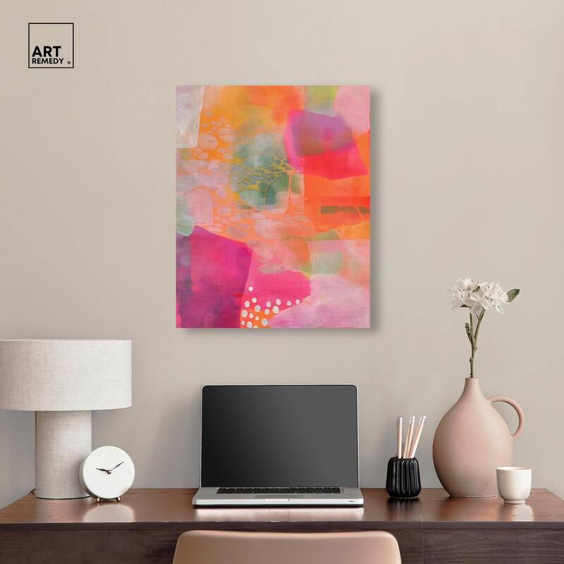 Garnet Gleam II Canvas by Art Remedy, Gallery Wrapped