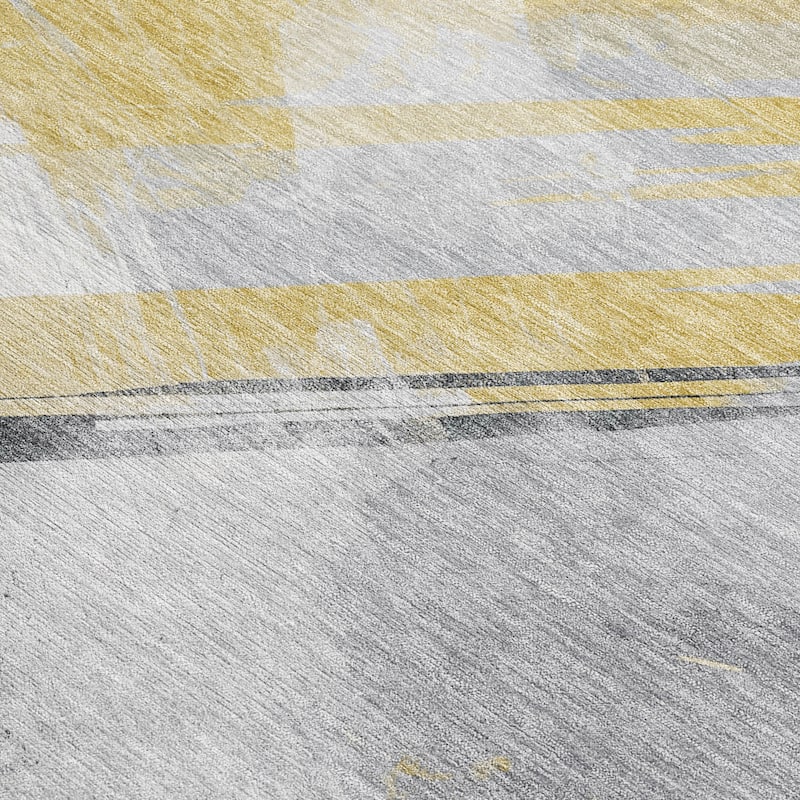 HomeRoots Striped Transitional Rectangle Outdoor Rug