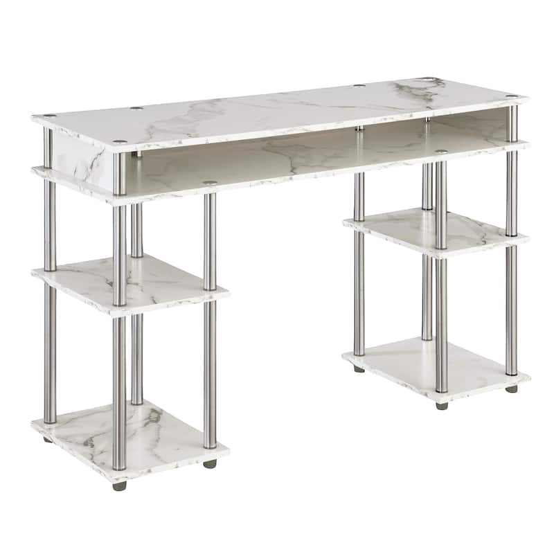 Convenience Concepts Designs2Go No Tools Student Desk with Shelves