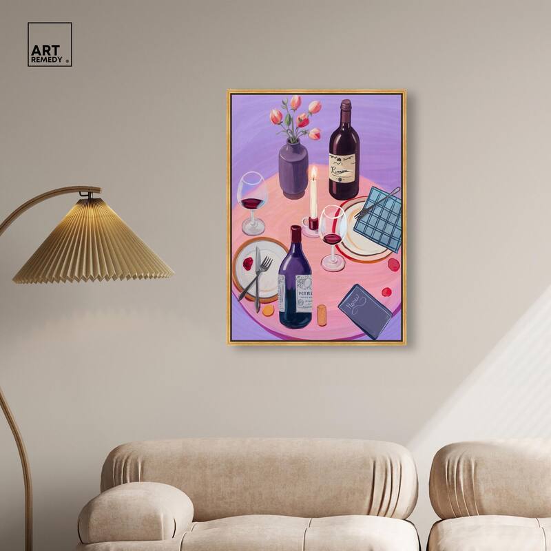 Lavender Haze Dinner Canvas by Art Remedy