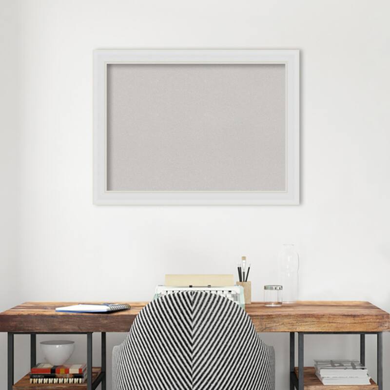 Flair Framed Grey Corkboard Bulletin Board