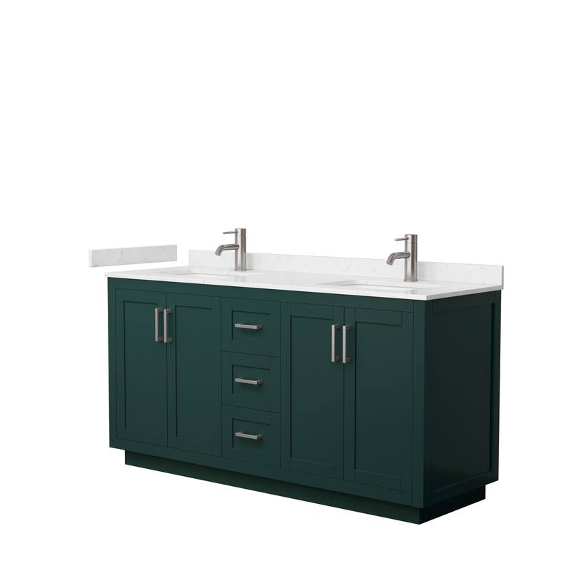 Miranda Double Vanity Set, Cultured Marble Top, No Mirror