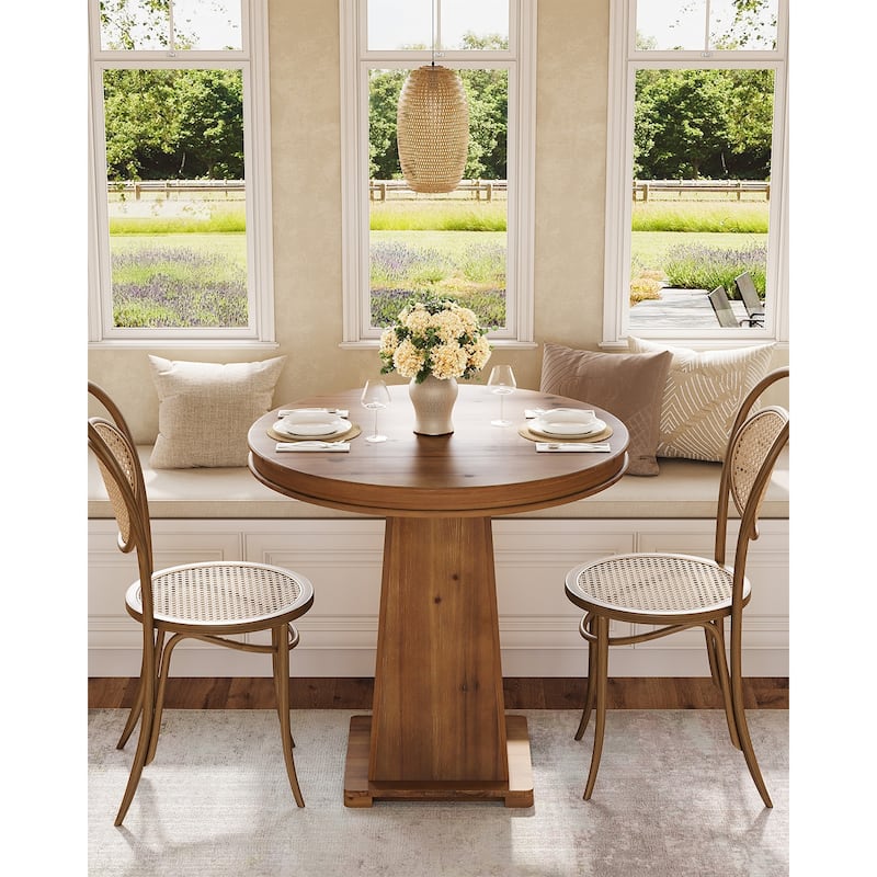 Solid Wood Round Dining Table