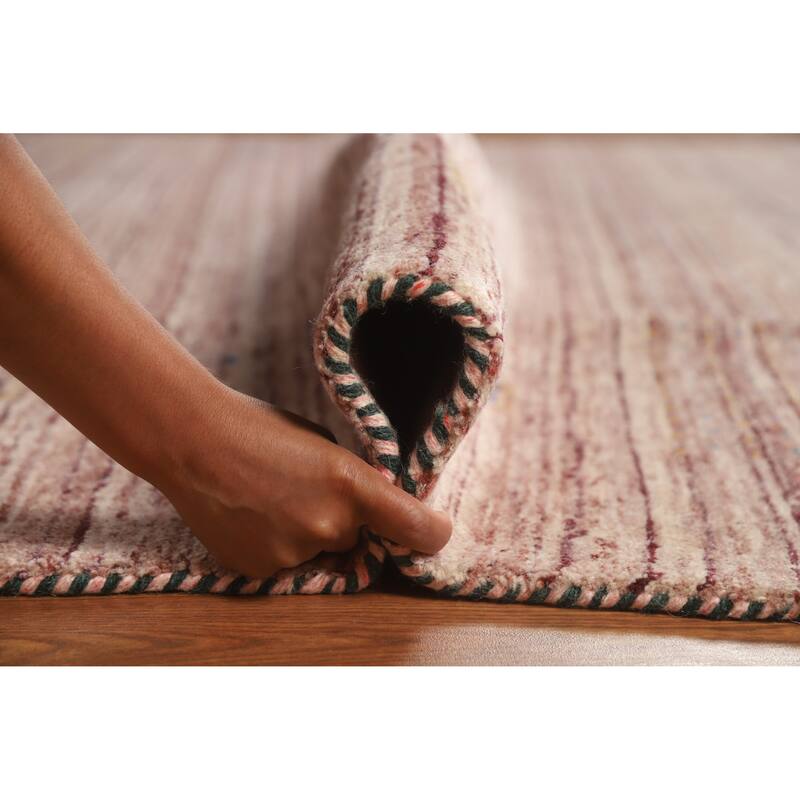 Hand Knotted Oriental 100% Wool Carpet Tribal Animal Pictorial Multi-Colored Gabbeh Area Rug - 10' 9'' X 7' 9''