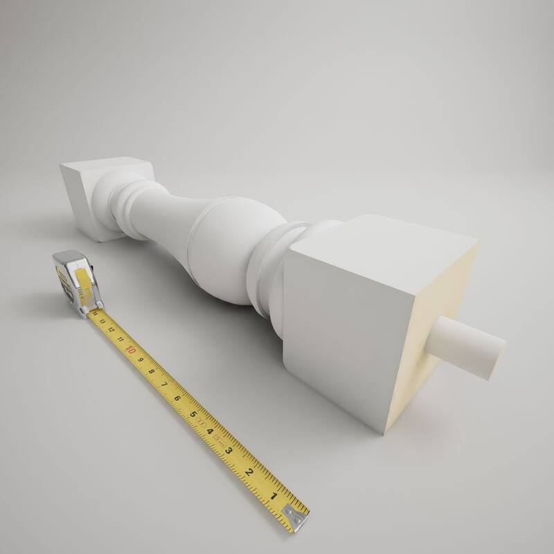 Fiberthane 700 Series Bradford Baluster, Factory Primed